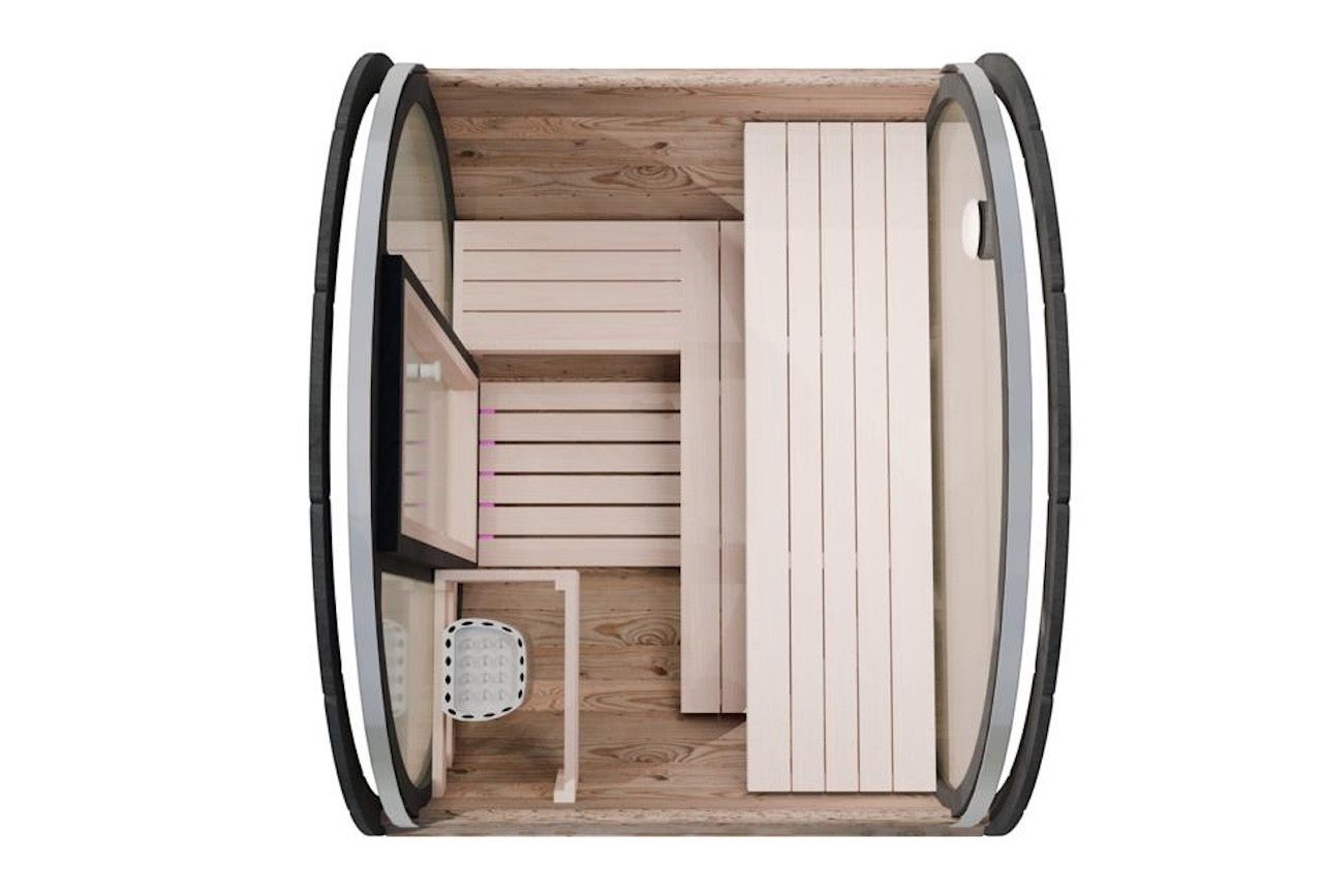 Camilla Barrel Sauna 2 - 3 Person - Heracles Wellness
