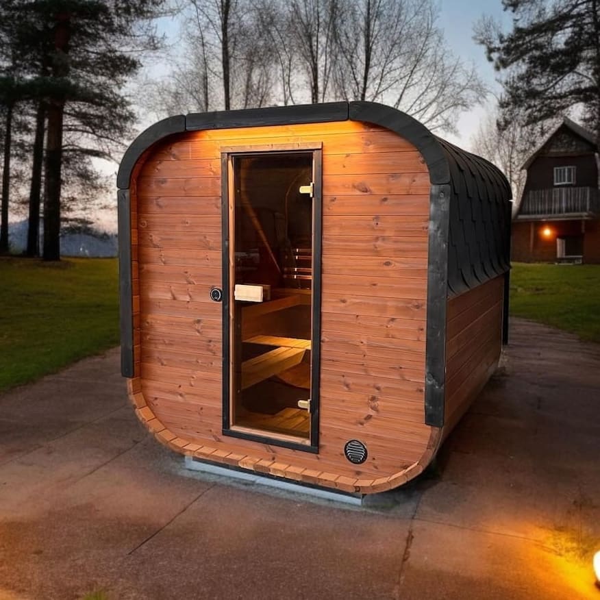 Camilla Traditional Outdoor Sauna 2 - 3 Person - Heracles Wellness