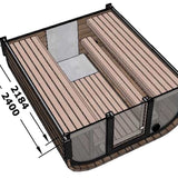 Camilla XL Traditional Outdoor Sauna 4 - 5 Person - Heracles Wellness
