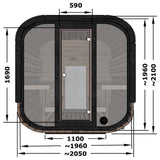 Camilla XL Traditional Outdoor Sauna 4 - 5 Person - Heracles Wellness