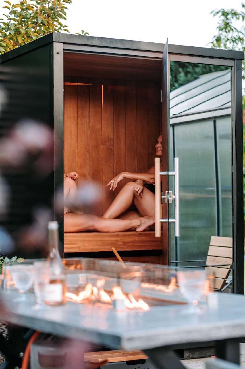 Haljas Hele Nano Outdoor Sauna 2 Seater - Heracles Wellness