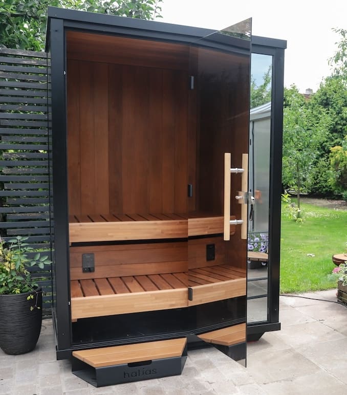 Haljas Hele Nano Outdoor Sauna 2 Seater - Heracles Wellness