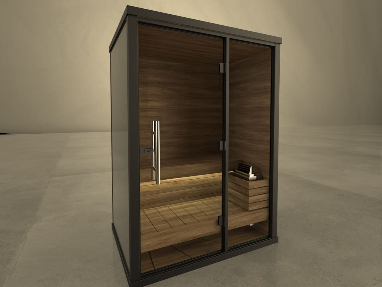 Haljas Hele Nano Outdoor Sauna 2 Seater - Heracles Wellness
