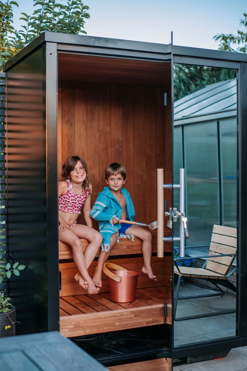 Haljas Hele Nano Outdoor Sauna 2 Seater - Heracles Wellness