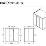 Modus Outdoor Sauna 3 - 4 Person - Heracles Wellness