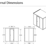 Modus Outdoor Sauna 3 - 4 Person - Heracles Wellness
