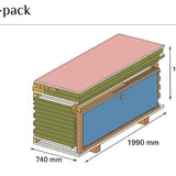 Modus Outdoor Sauna 3 - 4 Person - Heracles Wellness