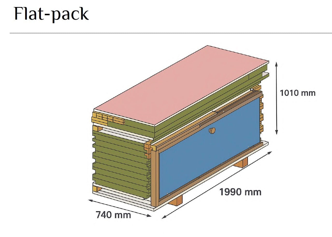 Modus Outdoor Sauna 3 - 4 Person - Heracles Wellness