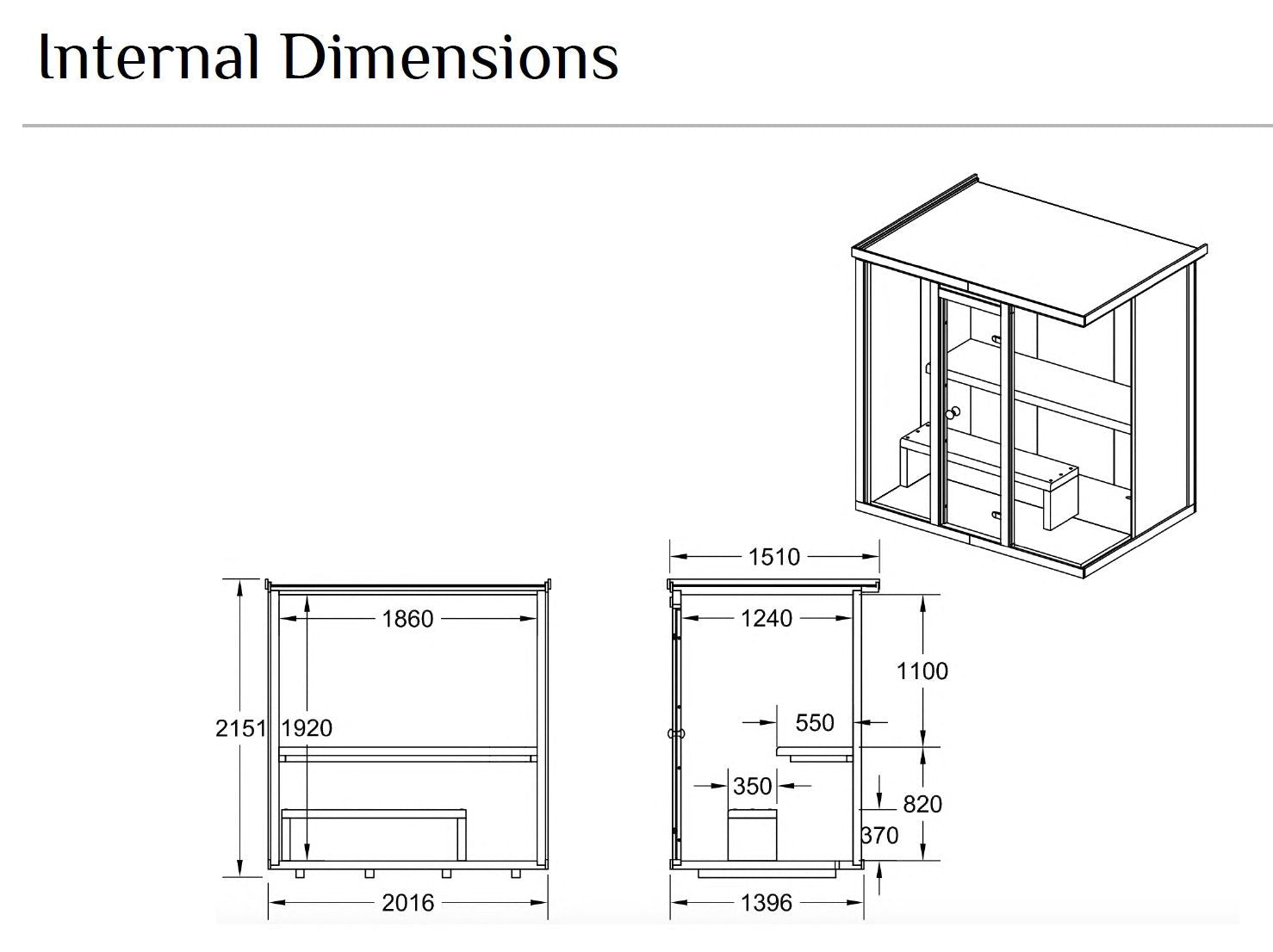 Modus Outdoor Sauna 3 - 4 Person - Heracles Wellness
