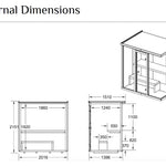 Modus Outdoor Sauna 3 - 4 Person - Heracles Wellness