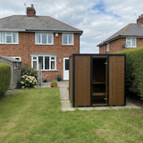 Modus Outdoor Sauna 3 - 4 Person with Harvia Cilindro PC70 Heater and Stones - Kit - Heracles Wellness