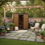 Modus Outdoor Sauna 3 - 4 Person with Harvia Cilindro PC70 Heater and Stones - Kit - Heracles Wellness