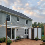 Modus Outdoor Sauna 3 - 4 Person with Harvia Cilindro PC70 Heater and Stones - Kit - Heracles Wellness