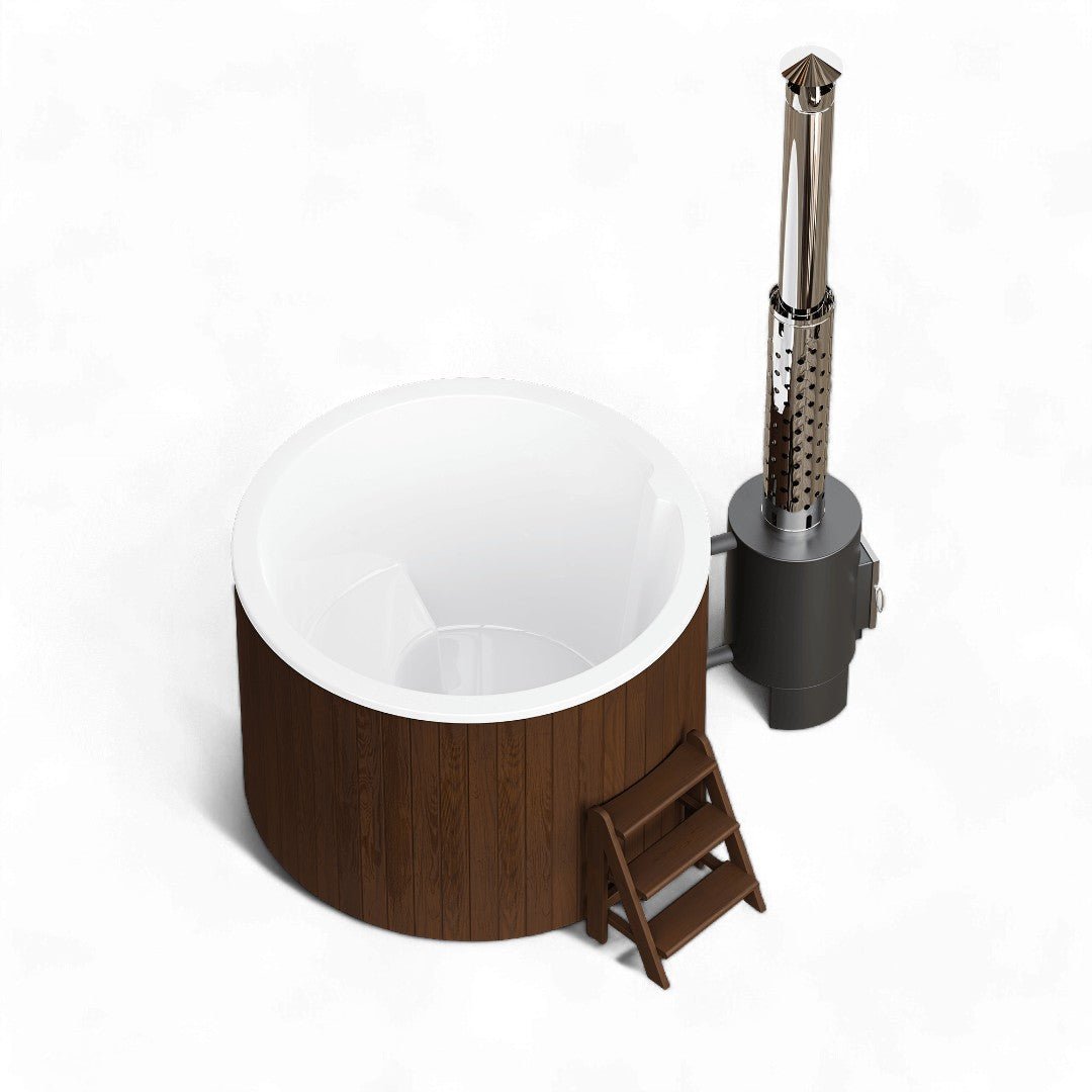 Polar Spa Comfort 160 Wood Fired Hot Tub with 40kW Stove (2 - 4 Person) - Heracles Wellness