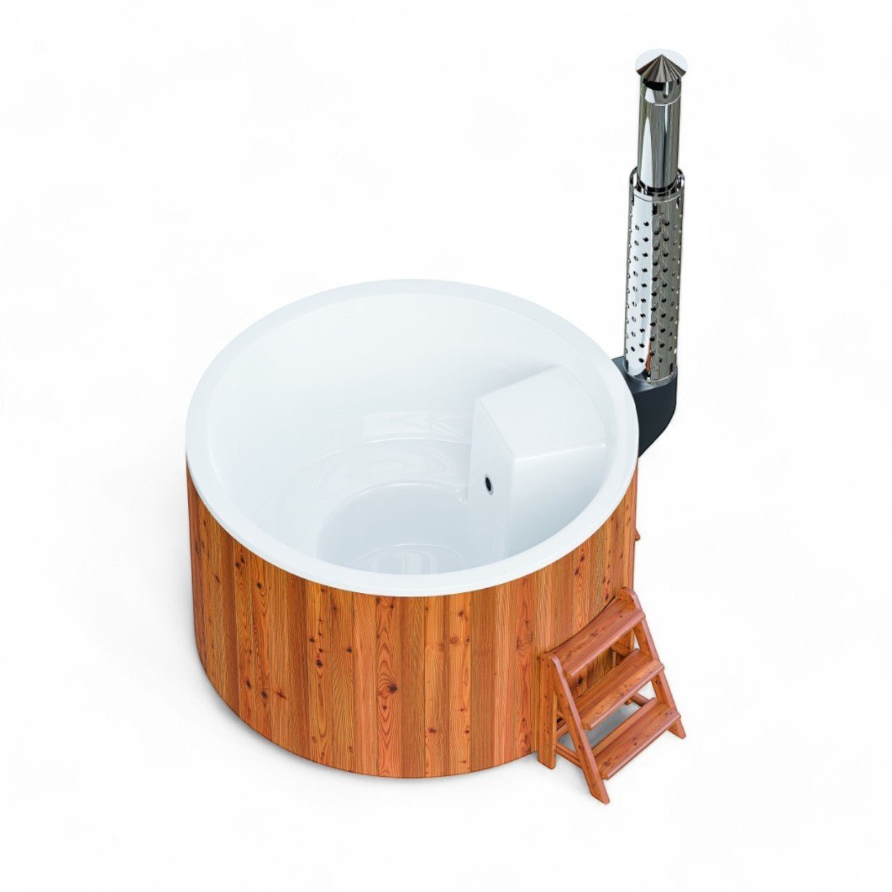 Polar Spa Elite 180 Wood Fired Hot Tub with 35kW Stove (2 - 4 Person) - Heracles Wellness