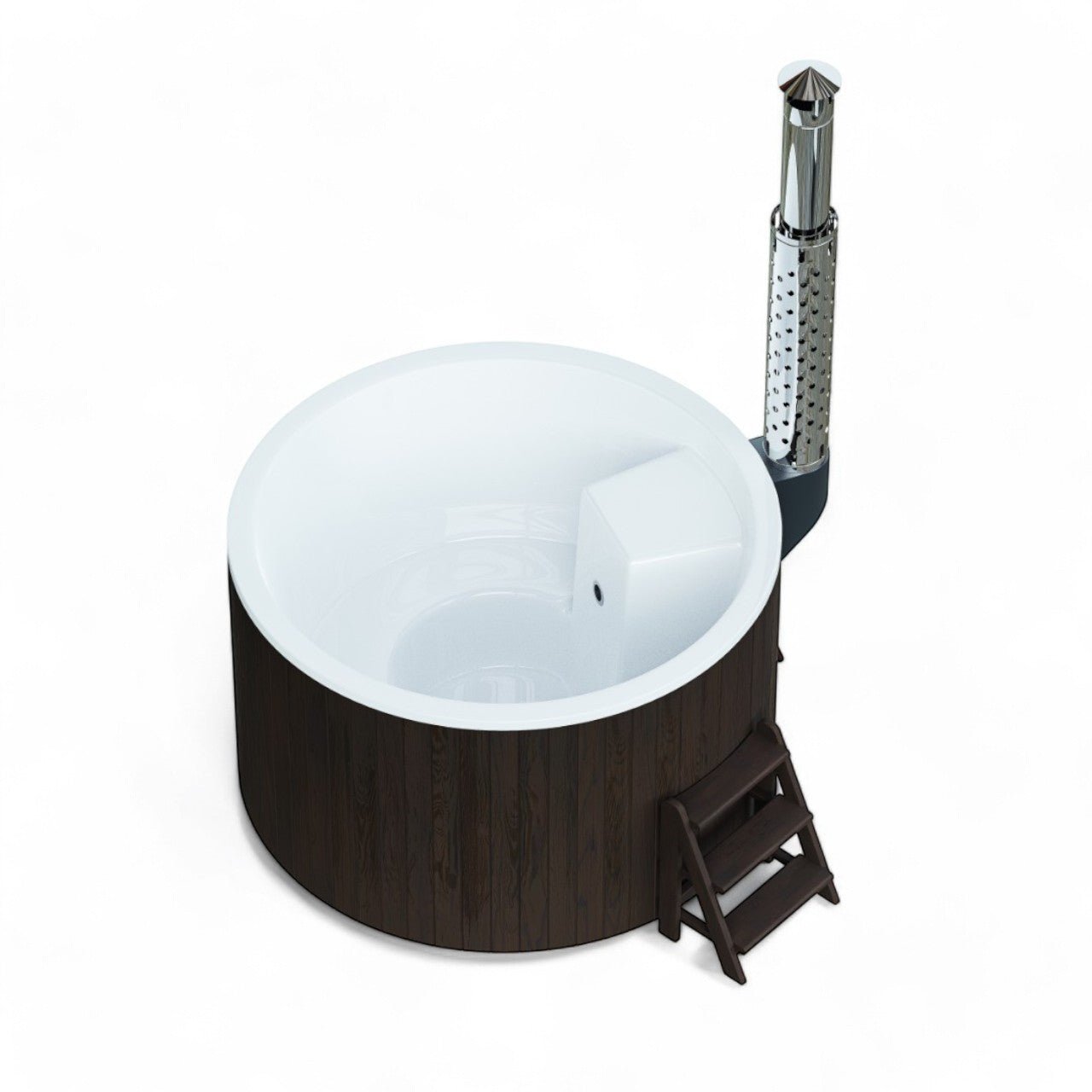 Polar Spa Elite 180 Wood Fired Hot Tub with 35kW Stove (2 - 4 Person) - Heracles Wellness