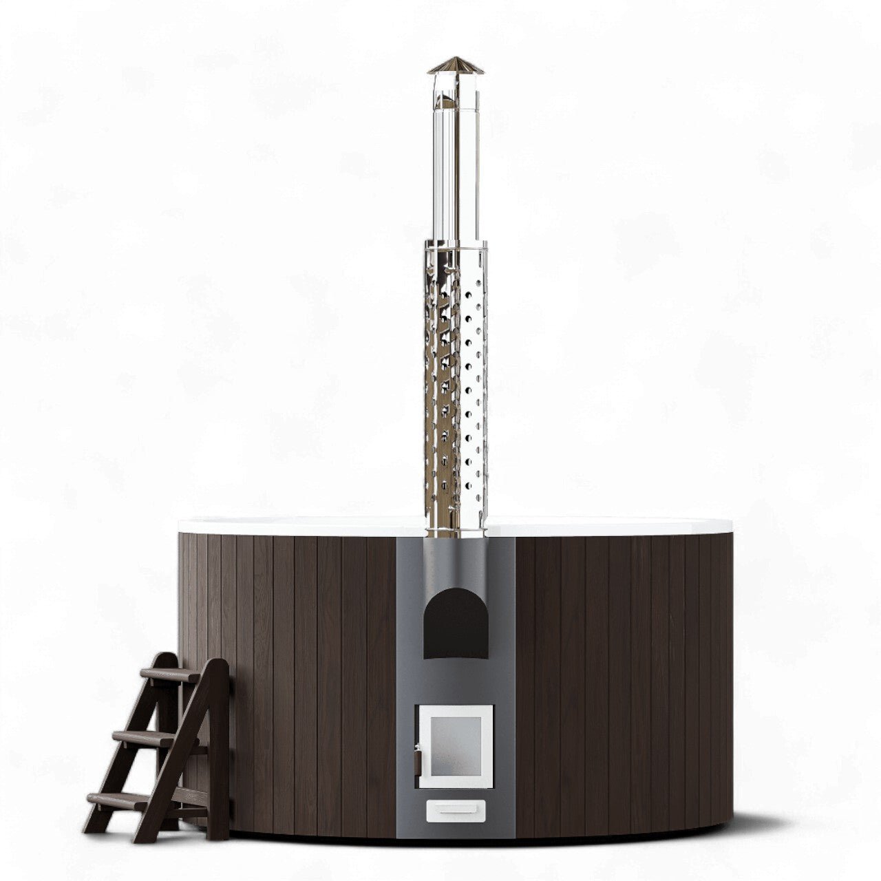 Polar Spa Elite 200 Wood Fired Hot Tub with 35kW Stove (4 - 6 Person) - Heracles Wellness