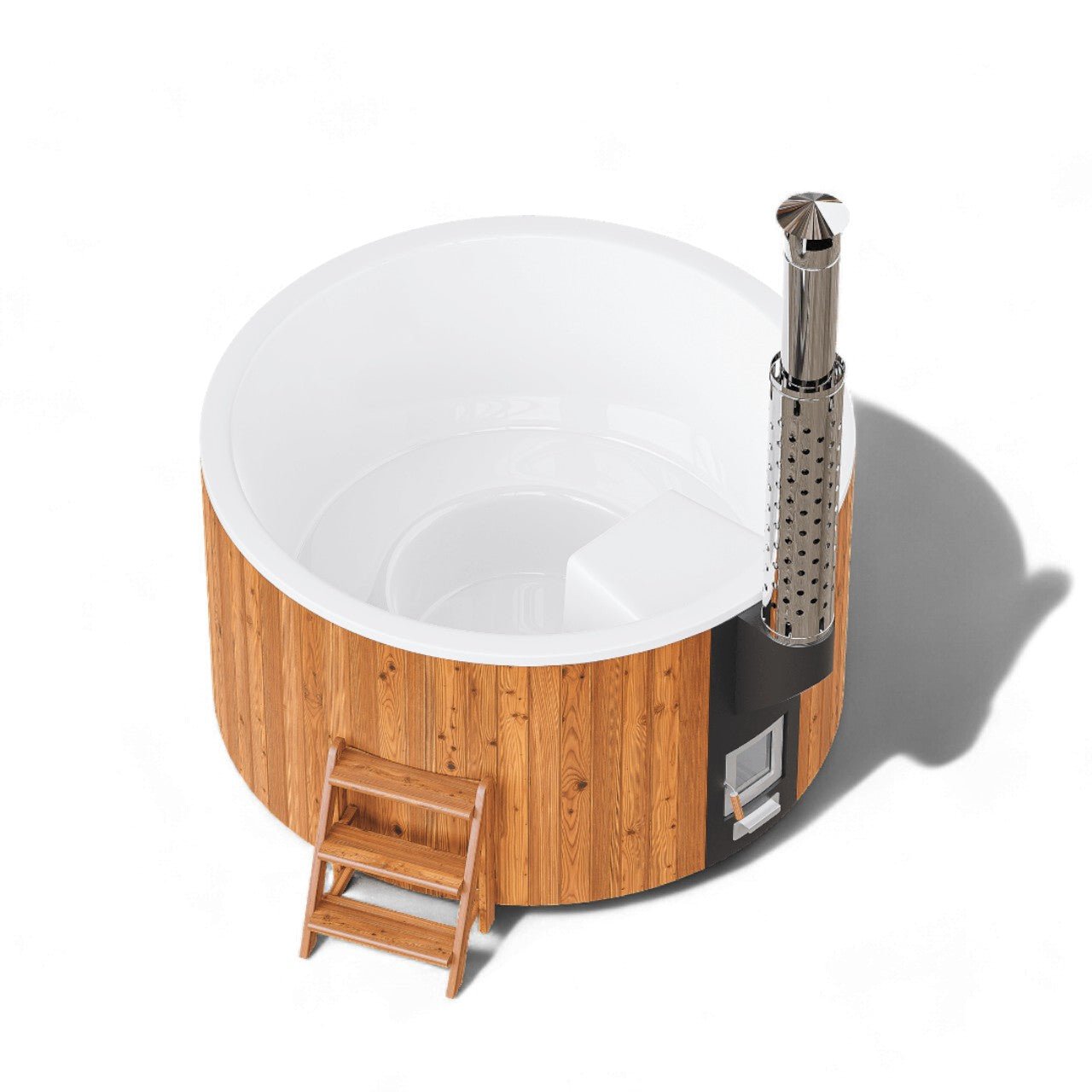 Polar Spa Elite 200 Wood Fired Hot Tub with 35kW Stove (4 - 6 Person) - Heracles Wellness