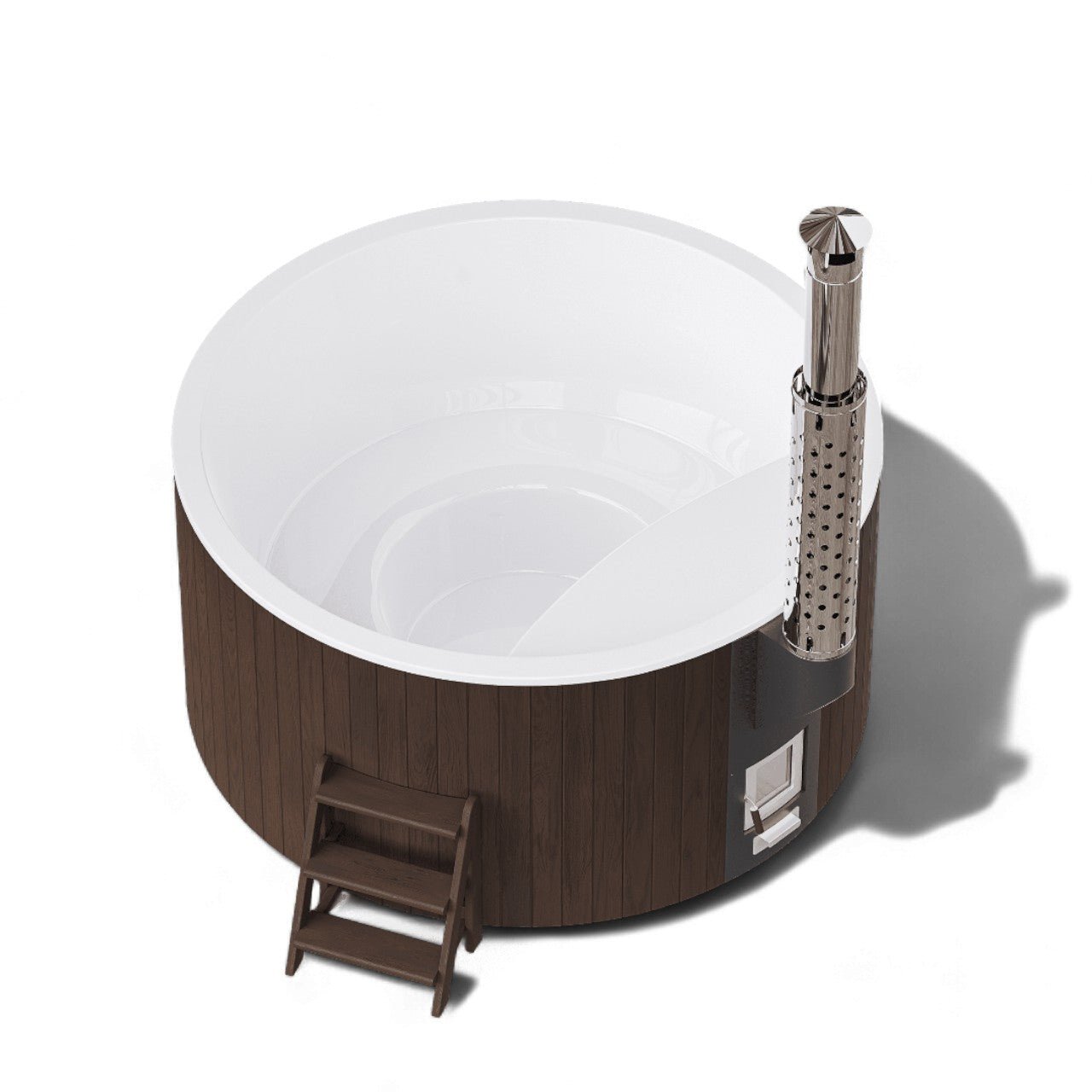 Polar Spa Elite 220 Wood Fired Hot Tub with 35kW Stove (6 - 8 Person) - Heracles Wellness