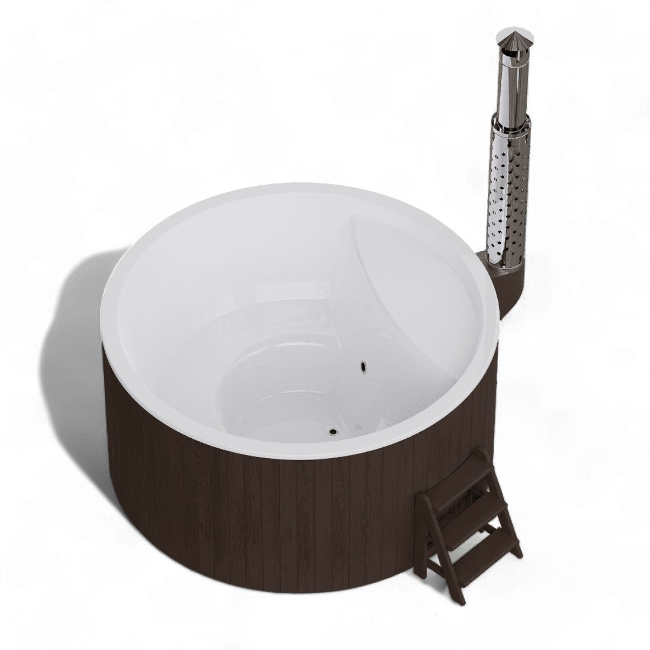 Polar Spa Elite 220 Wood Fired Hot Tub with 35kW Stove (6 - 8 Person) - Heracles Wellness