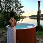 Polar Spa Elite 220 Wood Fired Hot Tub with 35kW Stove (6 - 8 Person) - Heracles Wellness