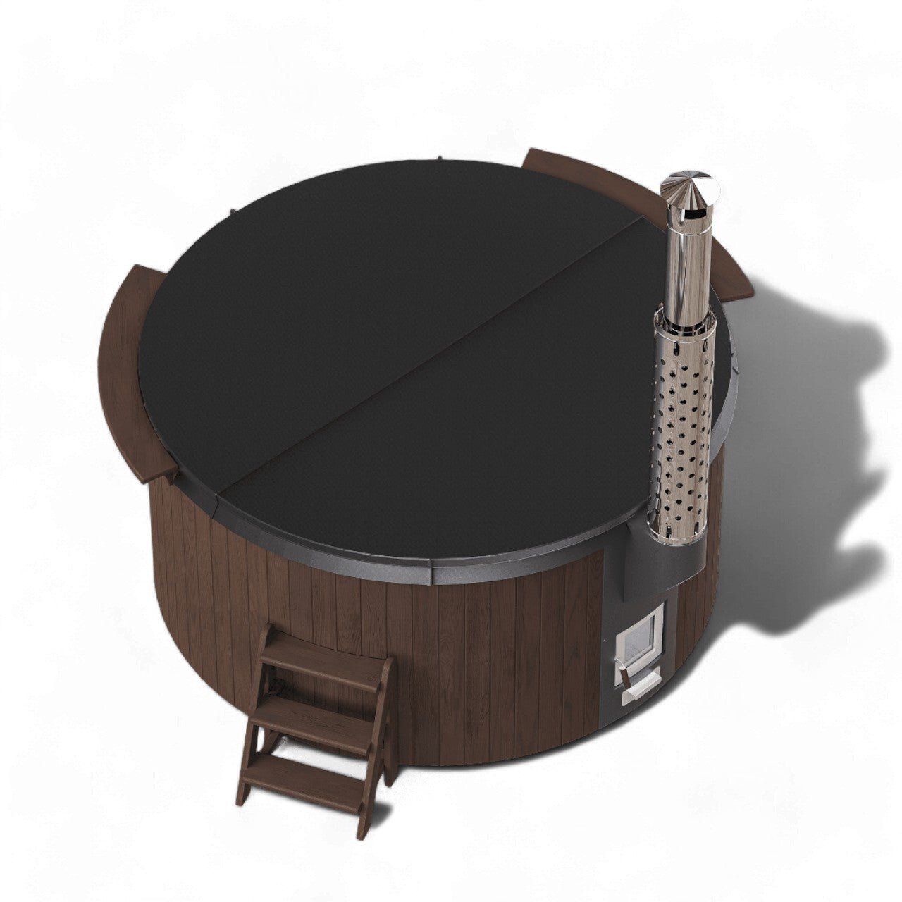 Polar Spa Elite 220 Wood Fired Hot Tub with 35kW Stove (6 - 8 Person) - Heracles Wellness