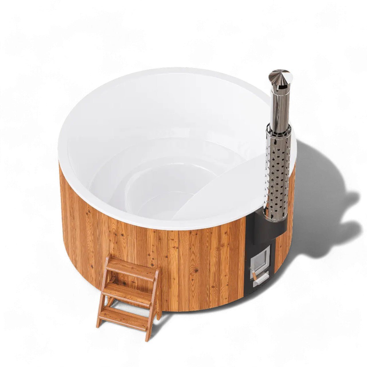 Polar Spa Elite 220 Wood Fired Hot Tub with 35kW Stove (6 - 8 Person) - Heracles Wellness