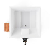 Polar Spa Elite Quattro 180 Wood Fired Hot Tub with 35kW Stove (2 - 4 Person) - Heracles Wellness