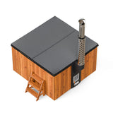 Polar Spa Elite Quattro 180 Wood Fired Hot Tub with 35kW Stove (2 - 4 Person) - Heracles Wellness