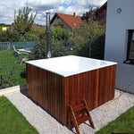 Polar Spa Elite Quattro 200 Wood Fired Hot Tub with 35kW Stove (6 - 8 Person) - Heracles Wellness
