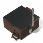 Polar Spa Elite Quattro 200 Wood Fired Hot Tub with 35kW Stove (6 - 8 Person) - Heracles Wellness