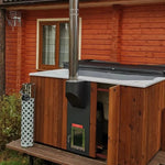 Polar Spa Elite Quattro 200 Wood Fired Hot Tub with 35kW Stove (6 - 8 Person) - Heracles Wellness