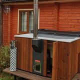 Polar Spa Elite Quattro 200 Wood Fired Hot Tub with 35kW Stove (6 - 8 Person) - Heracles Wellness