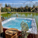 Polar Spa Elite Quattro 200 Wood Fired Hot Tub with 35kW Stove (6 - 8 Person) - Heracles Wellness