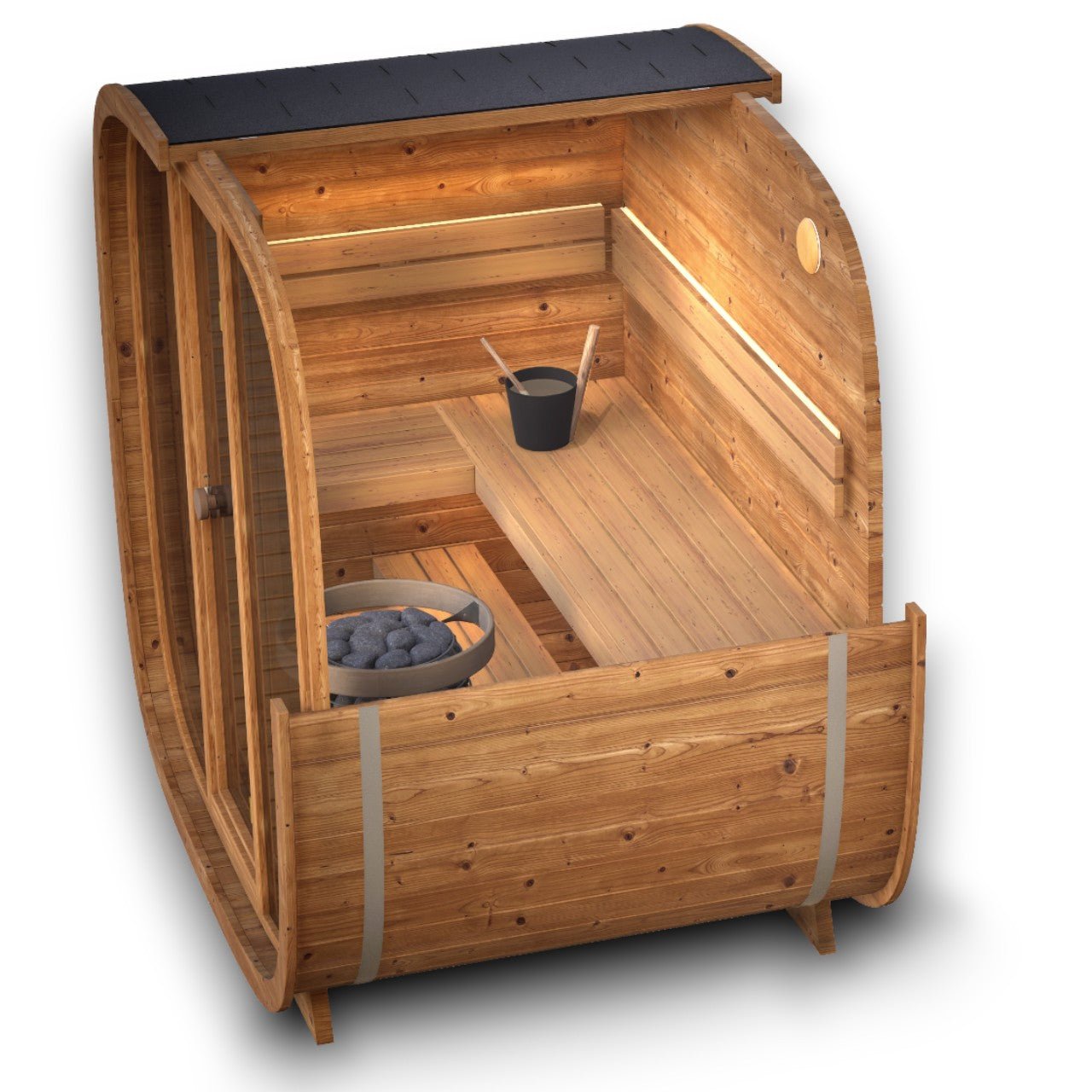 Saunasell Dice Pocket 4 Person Outdoor Sauna - Heracles Wellness