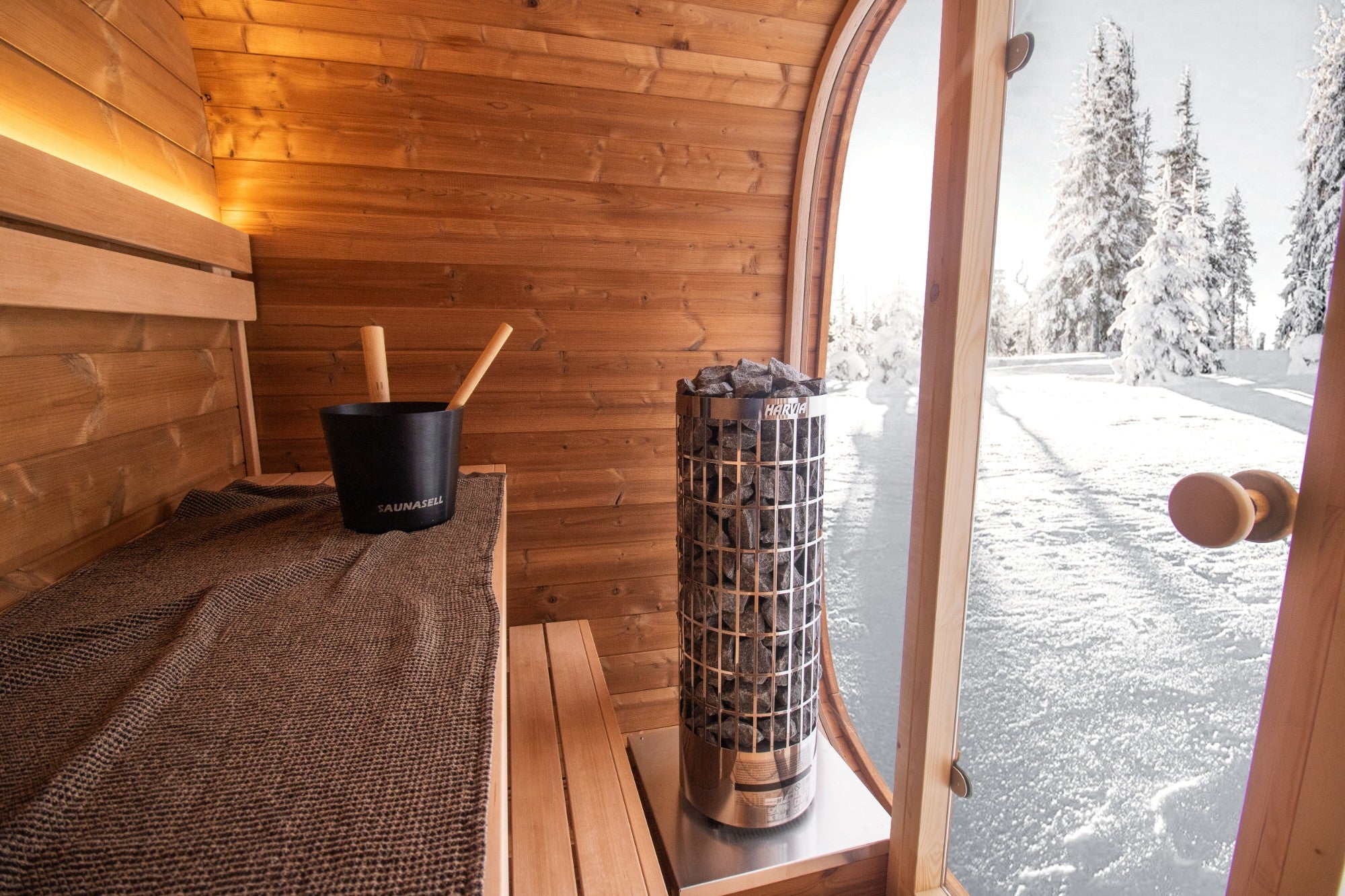Saunasell Dice Pocket 4 Person Outdoor Sauna - Heracles Wellness