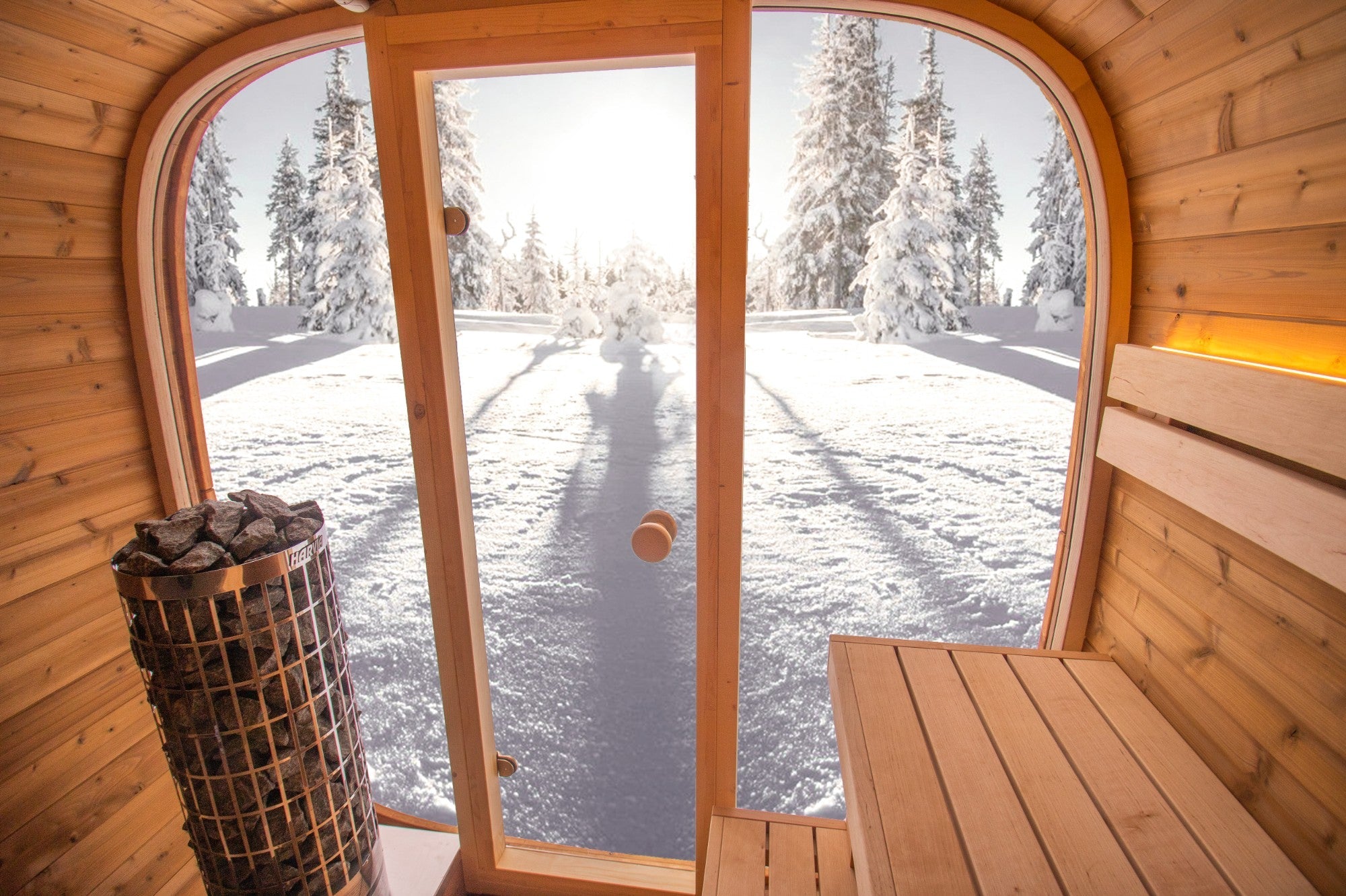 Saunasell Dice Pocket 4 Person Outdoor Sauna - Heracles Wellness