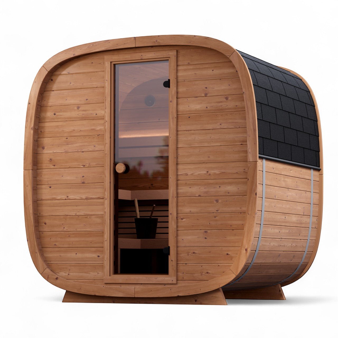 Saunasell Dice Pocket 4 Person Outdoor Sauna - Heracles Wellness