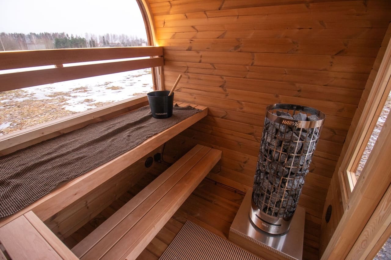 Saunasell Dice Solo 5 Person Outdoor Sauna - Heracles Wellness