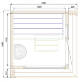 Saunasell Primo Mini 2 Person Outdoor Sauna - Heracles Wellness