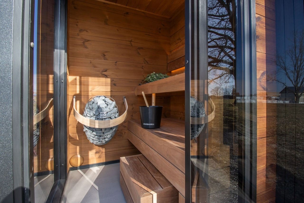 Saunasell Primo Mini 2 Person Outdoor Sauna - Heracles Wellness