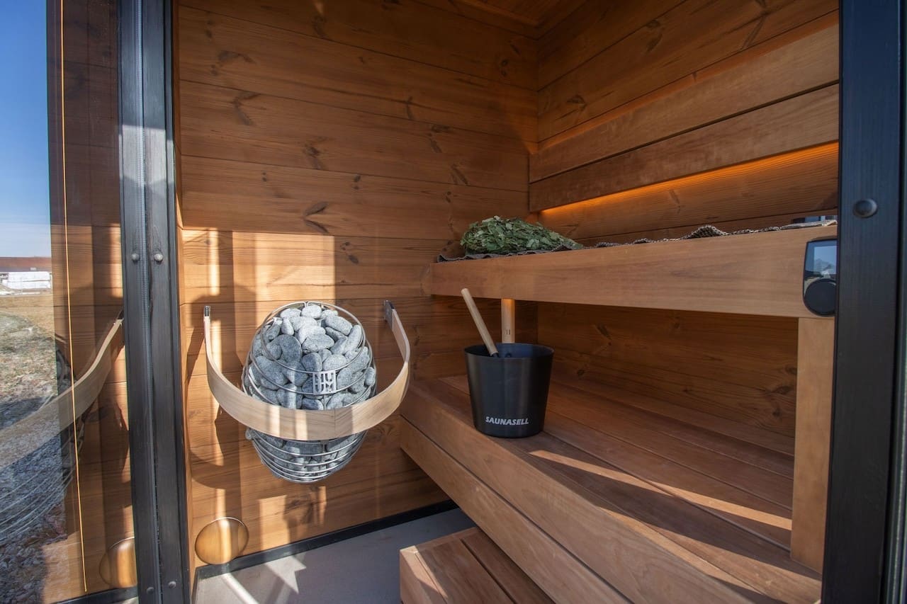 Saunasell Primo Mini 2 Person Outdoor Sauna - Heracles Wellness