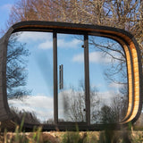 Saunasell Round Cube Relax Outdoor Sauna 6 Person - Heracles Wellness