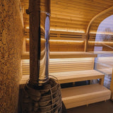 Saunasell Round Cube Single Outdoor Sauna 8 Person - Heracles Wellness