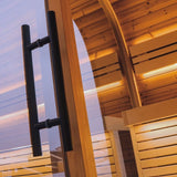 Saunasell Round Cube Single Outdoor Sauna 8 Person - Heracles Wellness