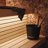 Saunasell Round Cube Single Outdoor Sauna 8 Person - Heracles Wellness