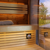 Saunasell Round Cube Single Outdoor Sauna 8 Person - Heracles Wellness
