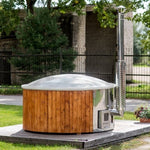 Viking Industrier Wood Burning 6 Person Hot Tub with Integrated Heater - Heracles Wellness