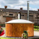 Viking Industrier Wood Burning 6 Person Hot Tub with Integrated Heater - Heracles Wellness