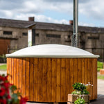Viking Industrier Wood Burning 6 Person Hot Tub with Integrated Heater - Heracles Wellness